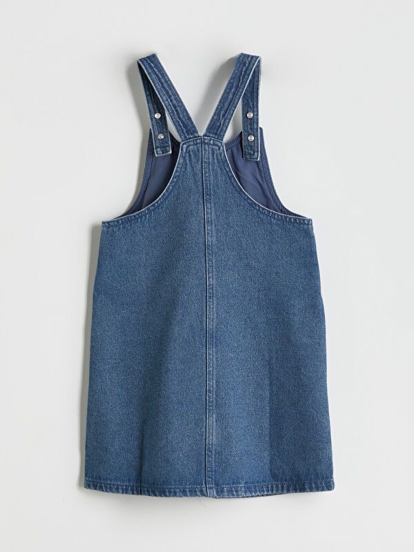 Moudda LC Waikiki - Robe tissée manches courtes denim Fille Rodéo mid indigo - Tunisie 2