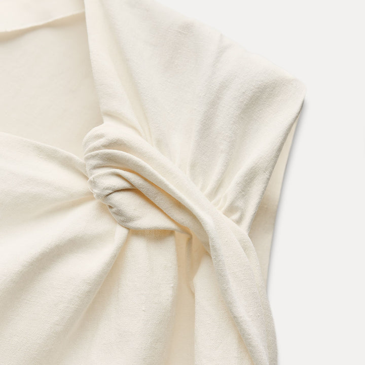 Moudda ZARA - Robe tubulaire détail nœud décolleté - Tunisie 3