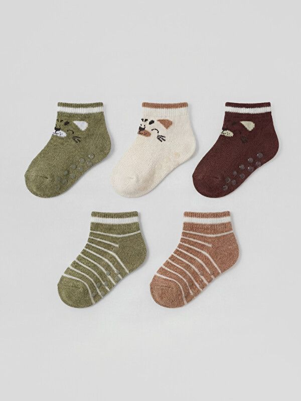Moudda LC Waikiki - Chaussettes liner trainer (sport) pour Garçon couleur Écru - Tunisie 1