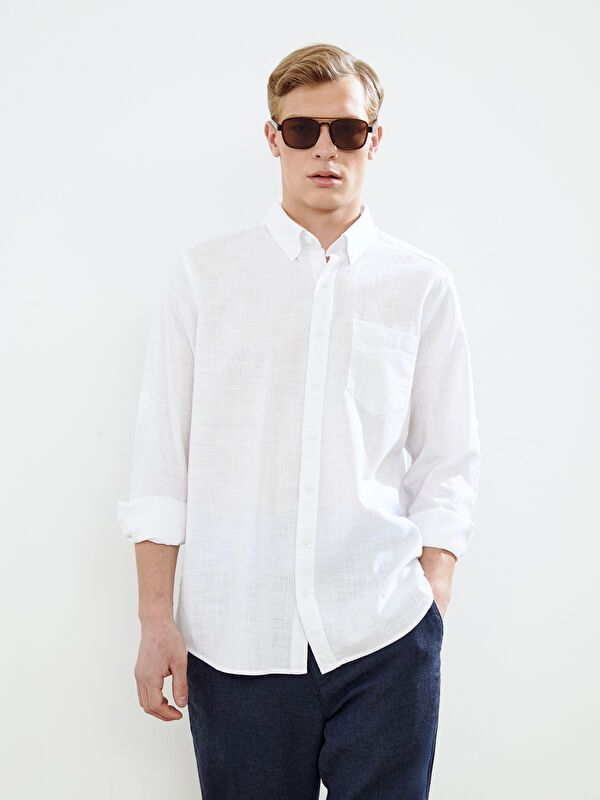 Moudda LC Waikiki - Chemise manches longues en tissu pour Homme - Tunisie 8
