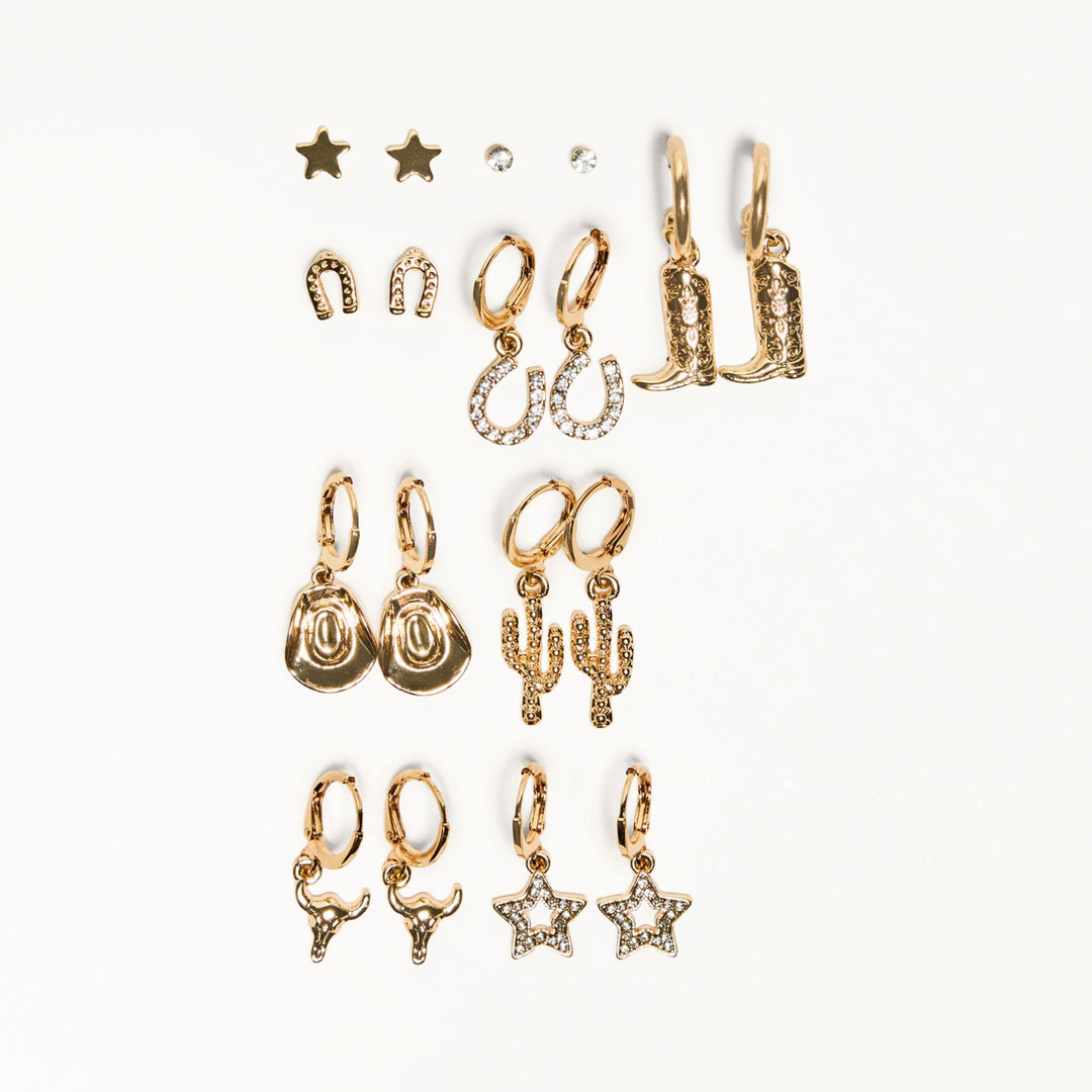 Moudda BERSHKA - Boucles d'oreilles - Pack 9 Cowbow - Tunisie 1