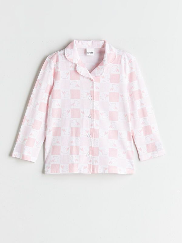 Moudda LC Waikiki - Pyjama en jersey manches longues moyen Fille Imprimé rose - Tunisie 2