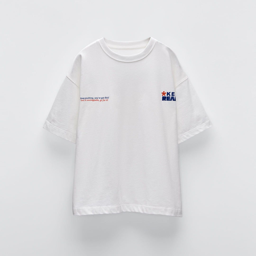 Moudda ZARA - T-shirt manches courtes textes couleur (associé surf) - Tunisie 1