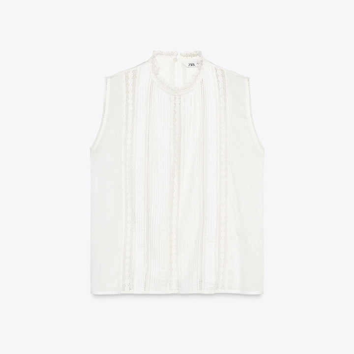Moudda ZARA - Blouse Romantique - Broderies - Tunisie 1