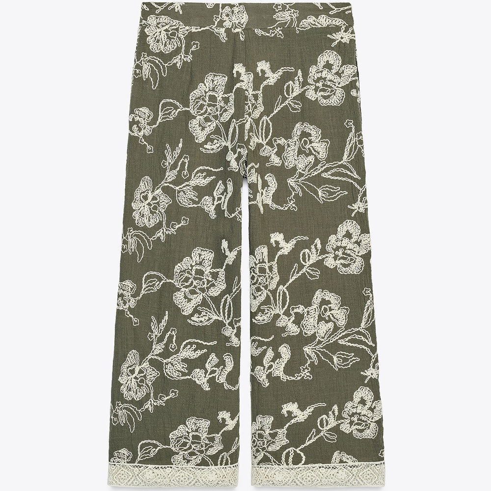 Moudda ZARA - Ensemble Pantalon - Broderie Suisse & Guipure - Tunisie 2