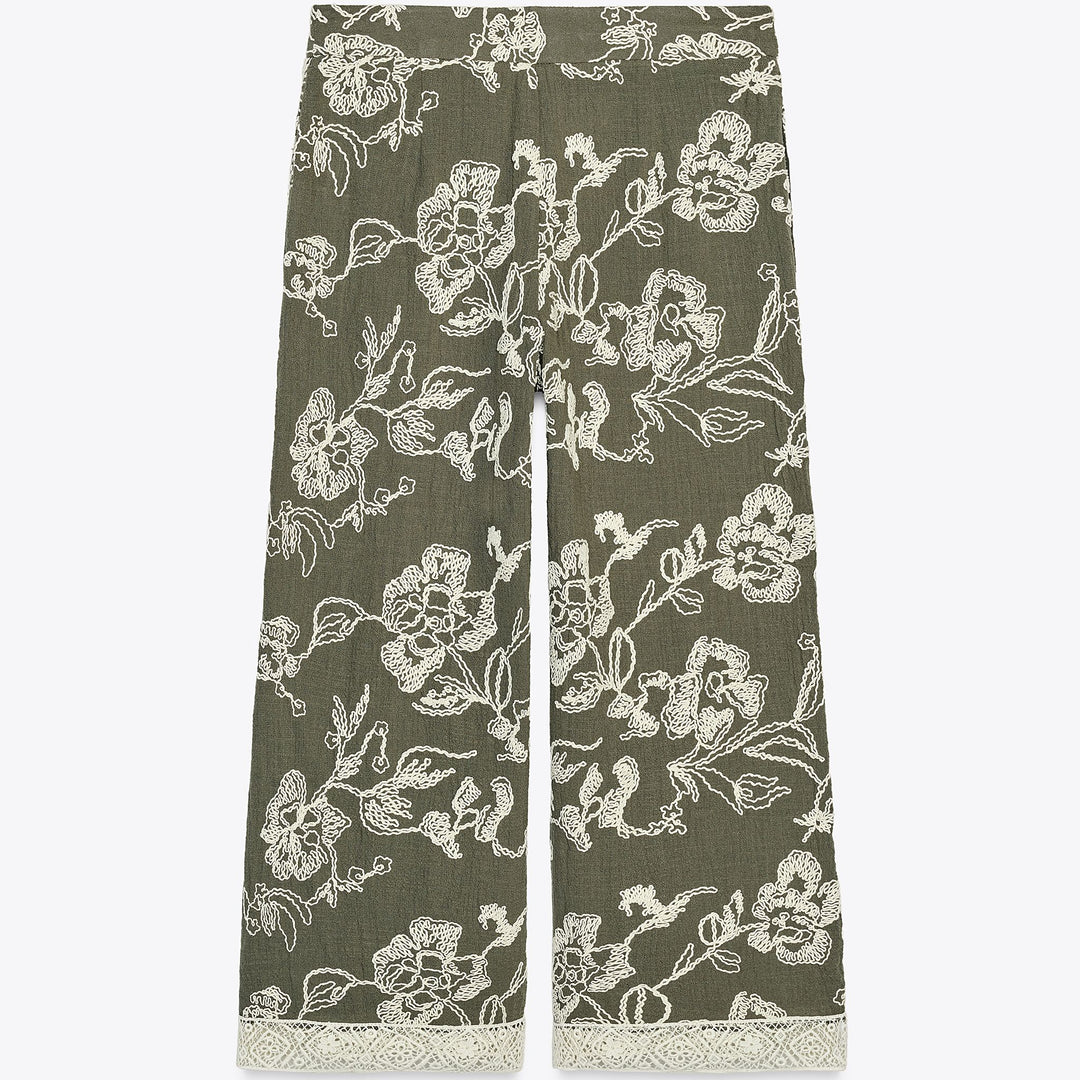 Moudda ZARA - Ensemble Pantalon - Broderie Suisse & Guipure - Tunisie 2