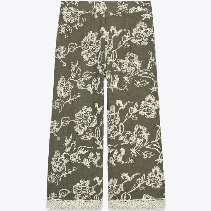 Moudda ZARA - Ensemble Pantalon - Broderie Suisse & Guipure - Tunisie 2