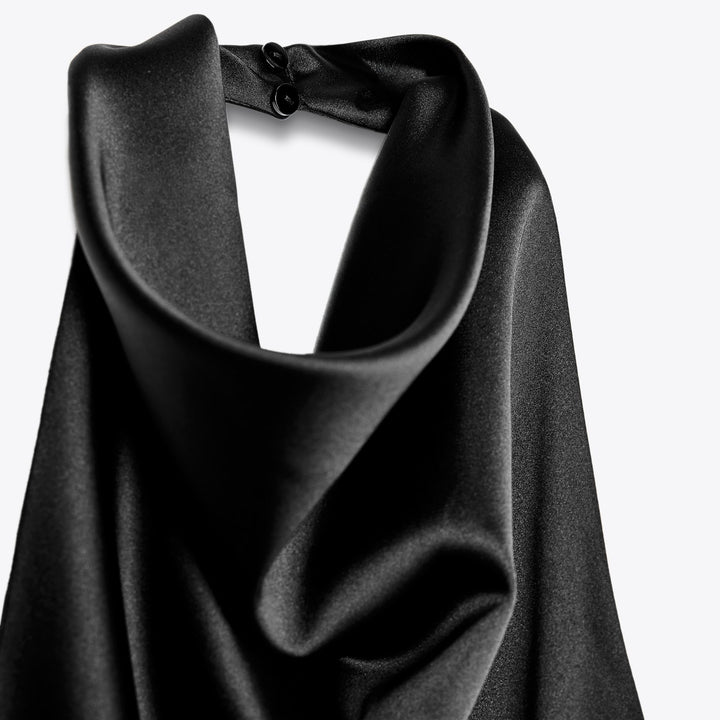 Moudda ZARA - Robe Courte Satin - Col Dégagé - Tunisie 3