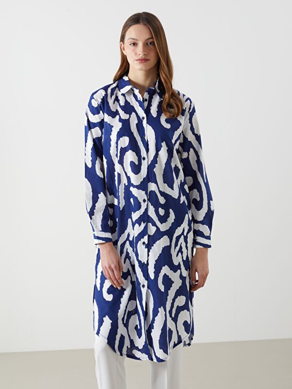 Moudda LC Waikiki - Tunique imprimée tissée cv à manches longues pour Femmes - Tunisie 2