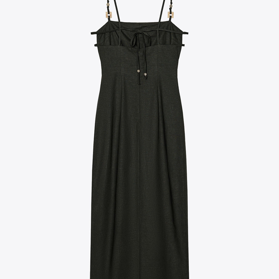 Moudda ZARA - Robe Midi Lin/Viscose - Bretelles & Pierres - Tunisie 2