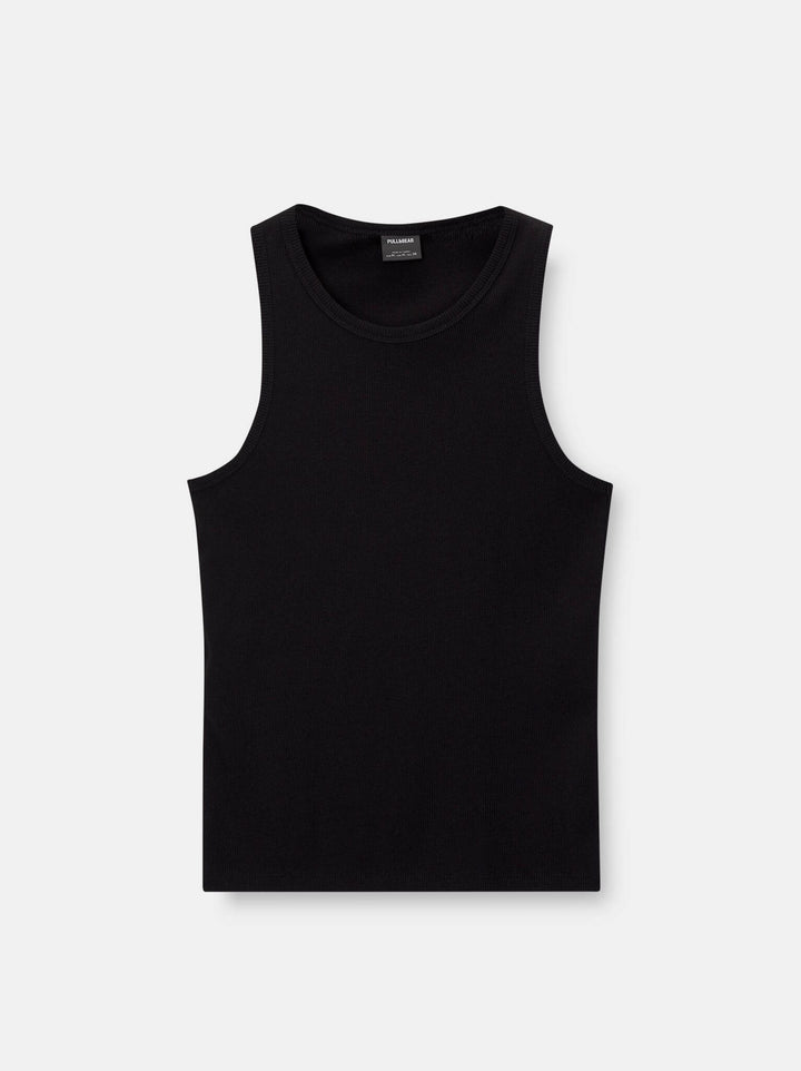 Moudda PULL & BEAR - Débardeur Basique Côtelé - Tunisie 5