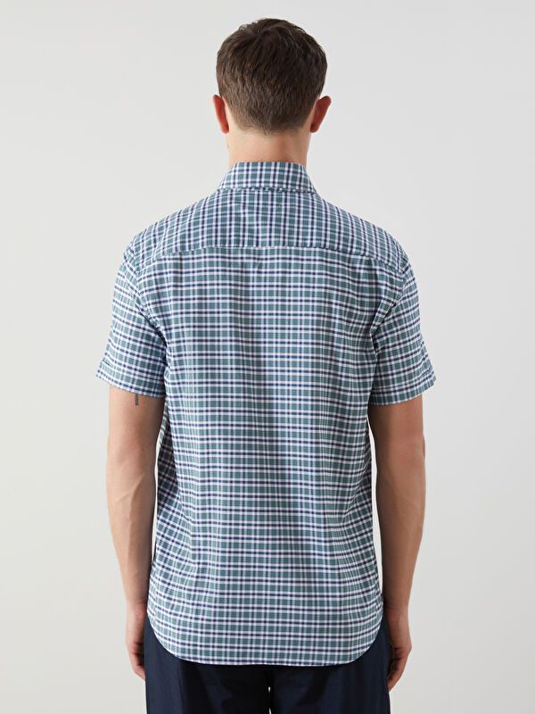 Moudda LC Waikiki - Chemise à carreaux manches courtes en tissu tissé pour Homme - Tunisie 4