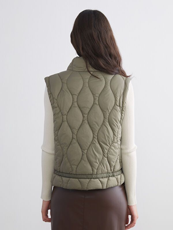 Moudda LC Waikiki - Veste sans manches Femme Kaki clair - Tunisie 5