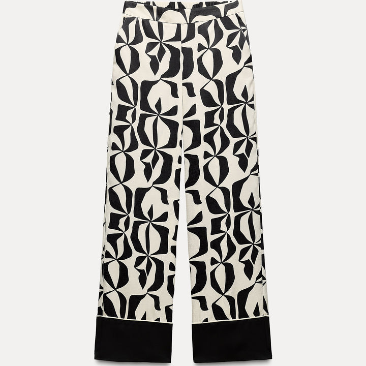 Moudda ZARA - Pantalon imprimé frise contraste - Tunisie 2