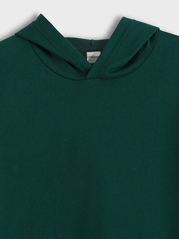 Moudda LC Waikiki - Sweatshirt basique en jersey Garçon Vert foncé - Tunisie 4