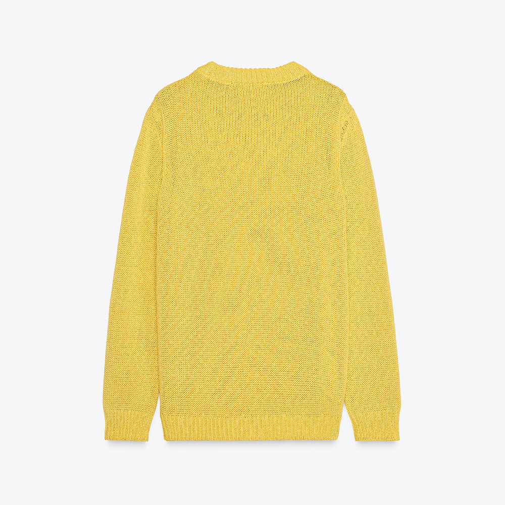 Moudda ZARA - Pull Homme - Col Caja & Manches Longues (Jaune) - Tunisie 2