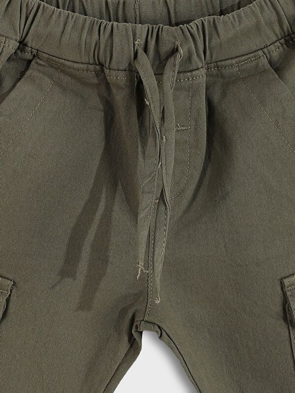 Moudda LC Waikiki - Pantalon tissé épais basique Garçon Kaki - Tunisie 4