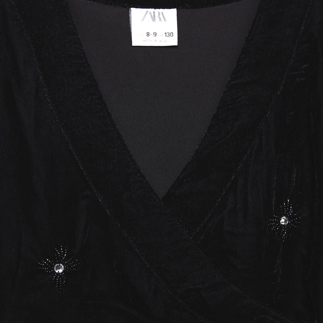 Moudda ZARA - Kimono fille en velours, broderie perles - Tunisie 3