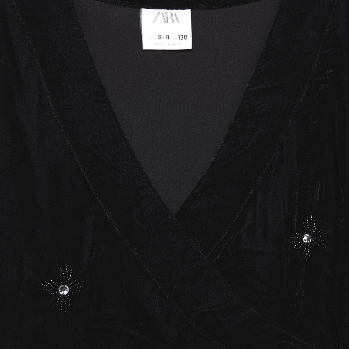 Moudda ZARA - Kimono fille en velours, broderie perles - Tunisie 3