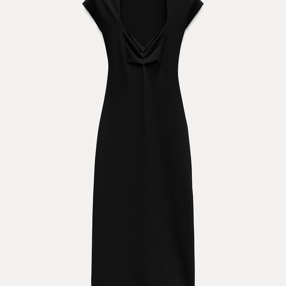 Moudda ZARA - Robe Midi Maille Stretch Froncée - Tunisie 2