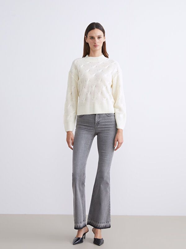 Moudda LC Waikiki - Pull tricot moyen Femme Rouge vif - Tunisie 2