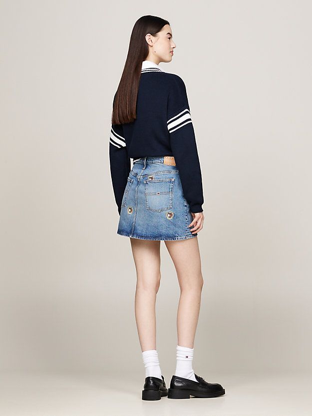 Moudda Tommy Hilfiger - Mini Jupe En Jean Taille Mi Haute Izzie  - Tunisie 2