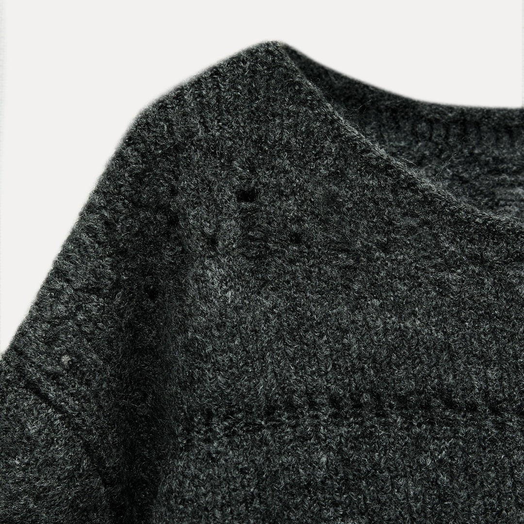 Moudda ZARA - Sweat Col Rond en Crochet Doux - Tunisie 3