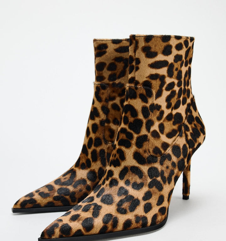 Moudda ZARA - Bottine talon bout imprimé animalier - Tunisie 5