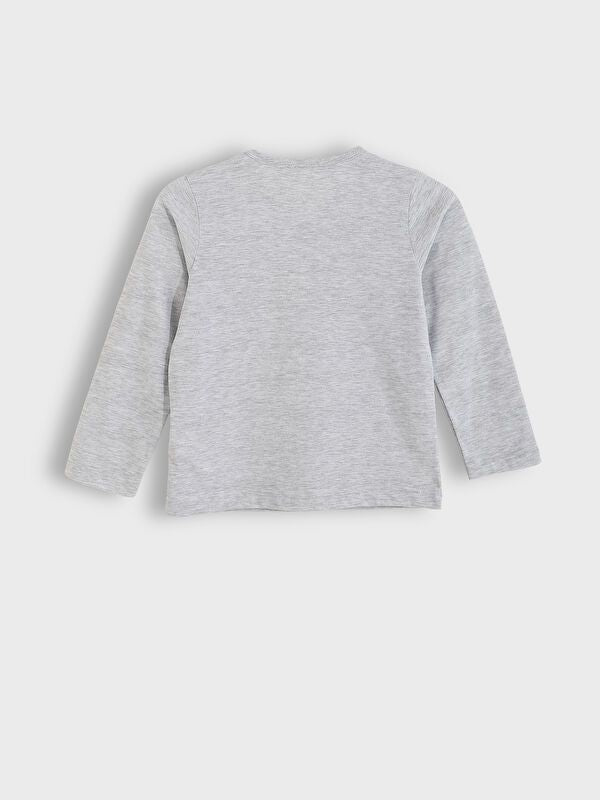 Moudda LC Waikiki - Pyjama en jersey manches longues Garçon Mélange gris clair - Tunisie 4