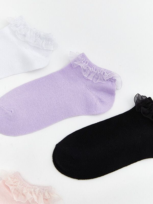 Moudda LC Waikiki - Chaussettes liner trainer (sport) pour Fille couleur Blanc brillant - Tunisie 2
