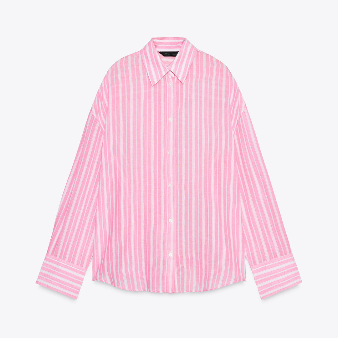 Moudda ZARA - Chemise Oversize Gaze - Fentes Latérales - Tunisie 1