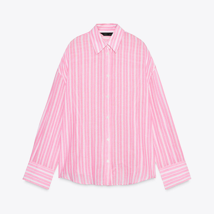 Moudda ZARA - Chemise Oversize Gaze - Fentes Latérales - Tunisie 1