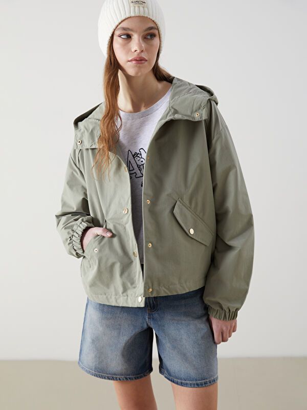 Moudda LC Waikiki - Veste légère Femme Kaki clair - Tunisie 1