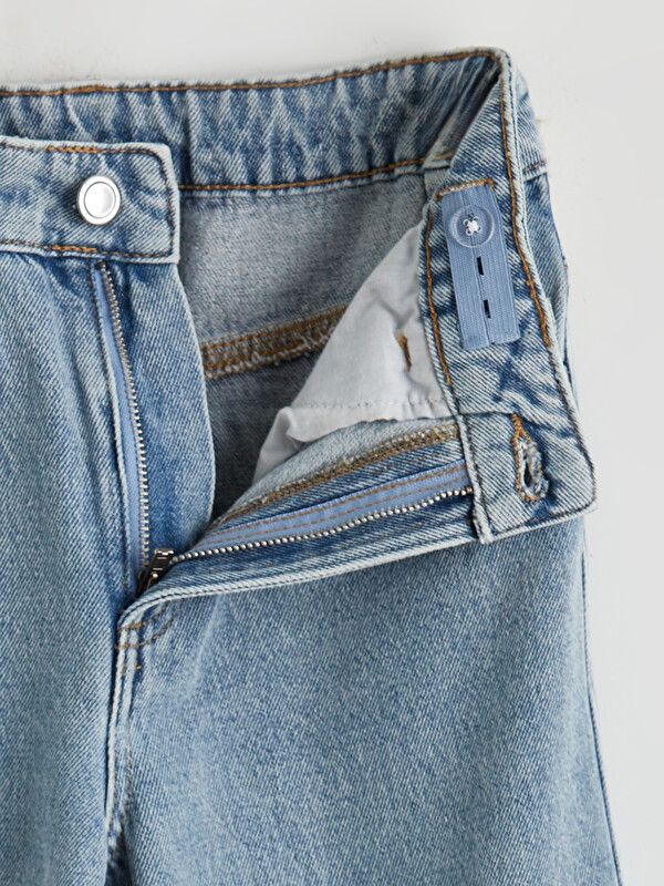 Moudda LC Waikiki - Pantalon en jean pour Fille couleur Bleu clair délavé à l'acide - Tunisie 3