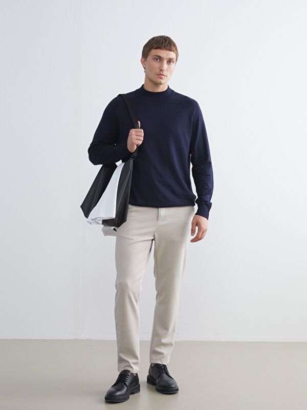 Moudda LC Waikiki - Pantalon chino tissé moyen Homme Mélange beige - Tunisie 1