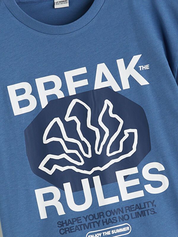 Moudda LC Waikiki - T-shirt en jersey manches courtes Garçon Bleu terne - Tunisie 2