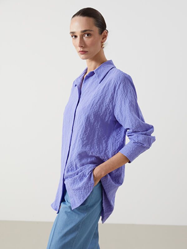 Moudda LC Waikiki - Chemise tissée cv à manches longues pour Femmes - Tunisie 1