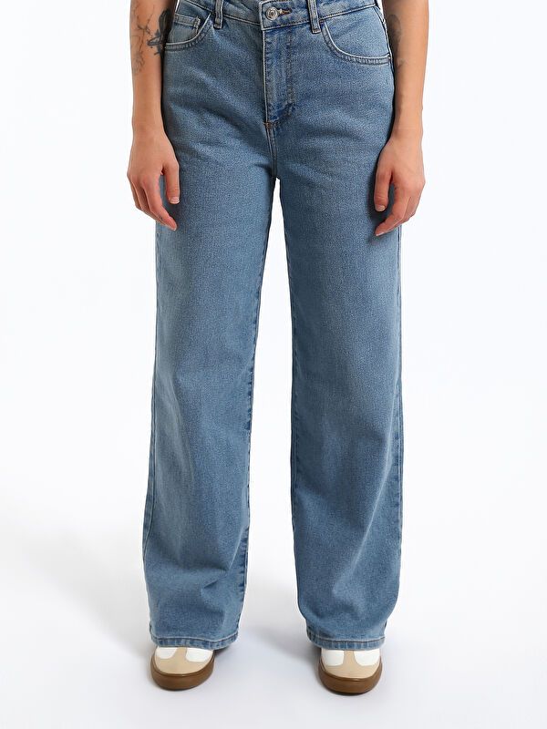 Moudda LC Waikiki - pantalon en jean tissé pour Femmes - Tunisie 2