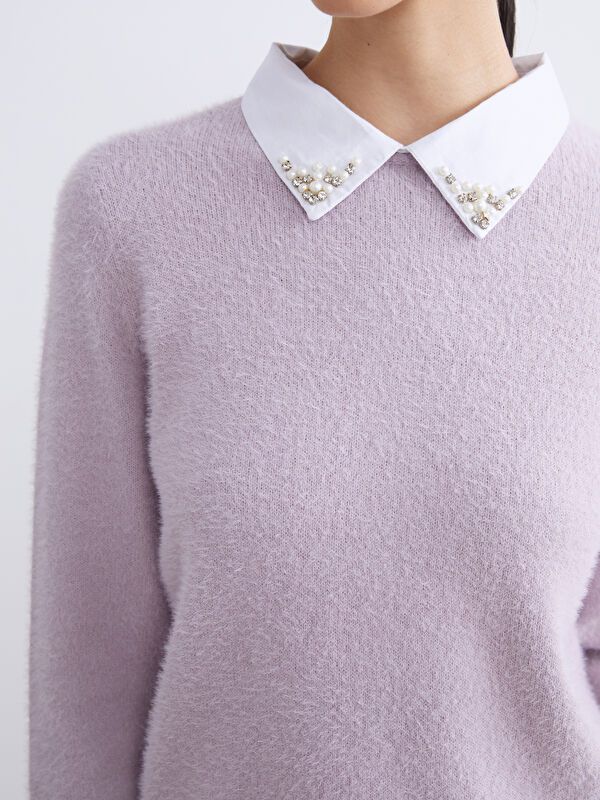 Moudda LC Waikiki - Tunique en tricot Femme Lilas rose - Tunisie 3