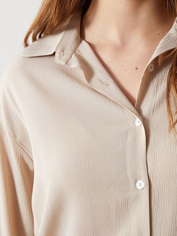 Moudda LC Waikiki - Chemise tissée à manches longues pour Femmes - Tunisie 3