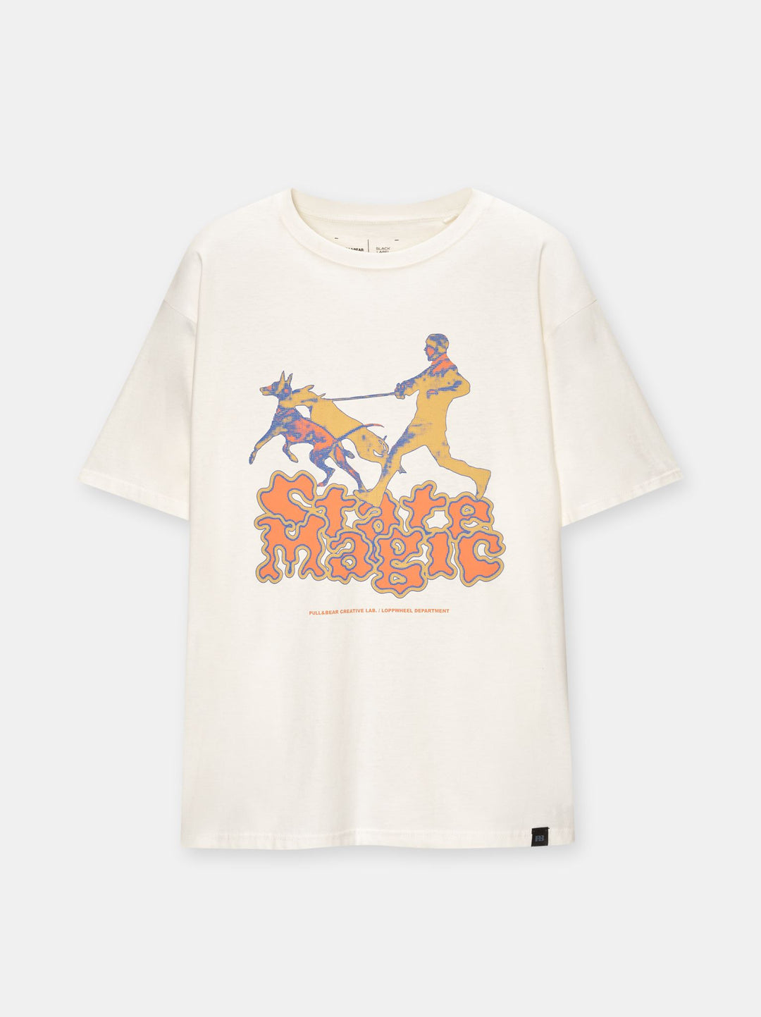 Moudda PULL & BEAR - T-Shirt Demi-Manches Gas Station 01 Relaxed Fit Blanc - Tunisie 5