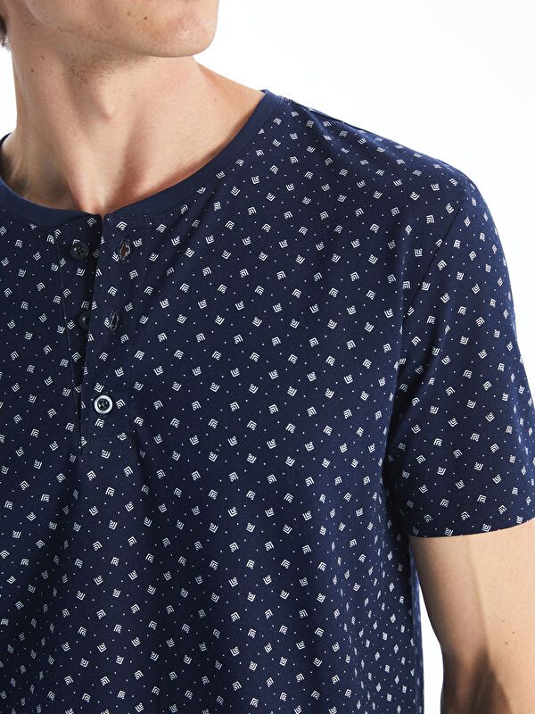 Moudda LC Waikiki - Ensemble pyjama en jersey à manches courtes et bas longs pour Hommes - Tunisie 3