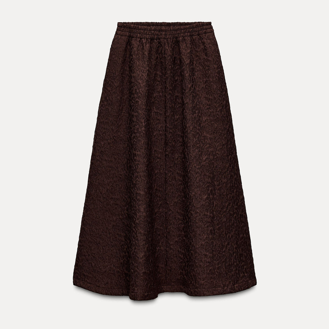 Moudda ZARA - Jupe mi-longue jacquard taille élastique - Tunisie 1