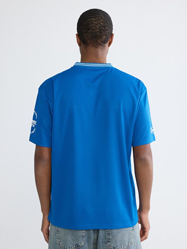 Moudda LC Waikiki - T-shirt imprimé manches courtes en jersey pour Homme couleur Bleu foncé - Tunisie 4