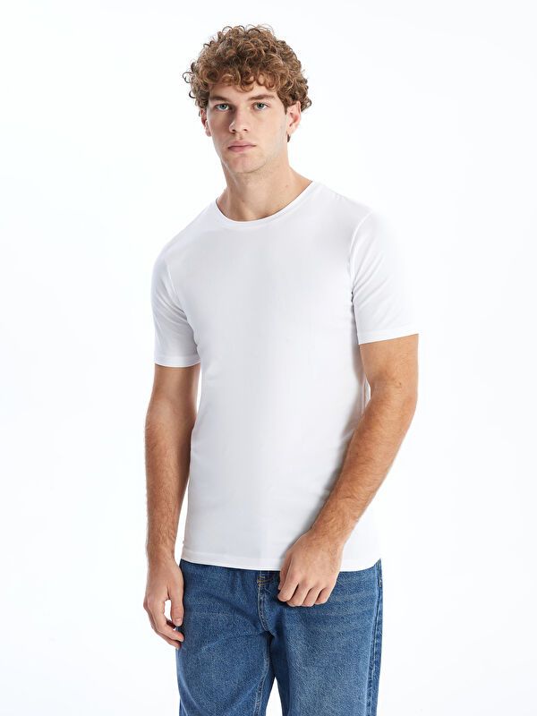 Moudda LC Waikiki - T-shirt basique manches courtes en jersey - Tunisie 1