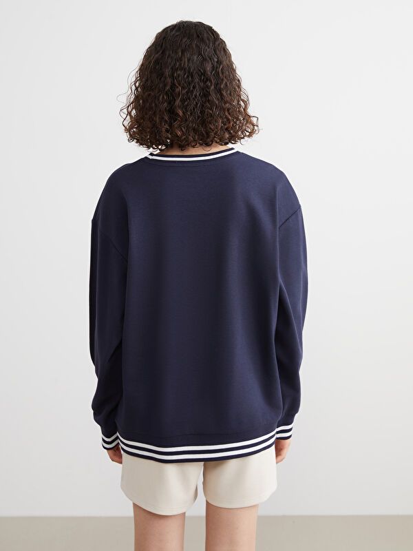 Moudda LC Waikiki - Sweatshirt en jersey Femme Marine - Tunisie 4