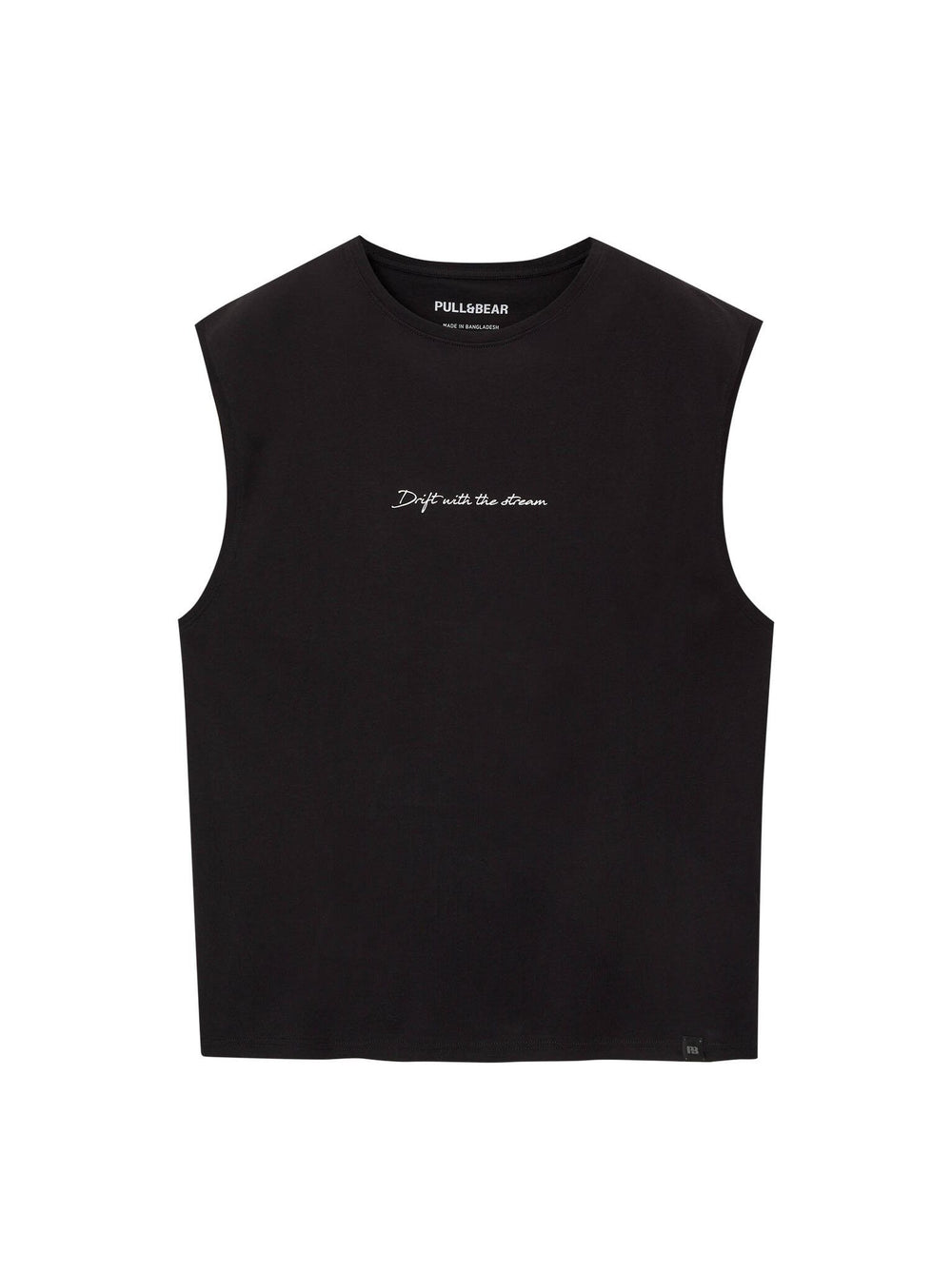 Moudda PULL & BEAR - T-Shirt Bretelles Larges Texte Poitrine - Tunisie 2