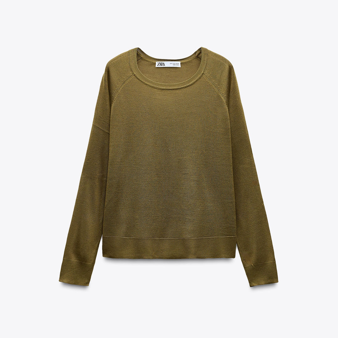 Moudda ZARA - Nouveau Pull - Col Caja & Manches Raglan - Tunisie 1