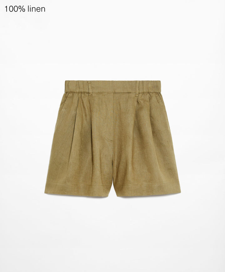 Moudda Oysho - Short 100% Lin Coupe Tailleur Taille Haute - Tunisie 2