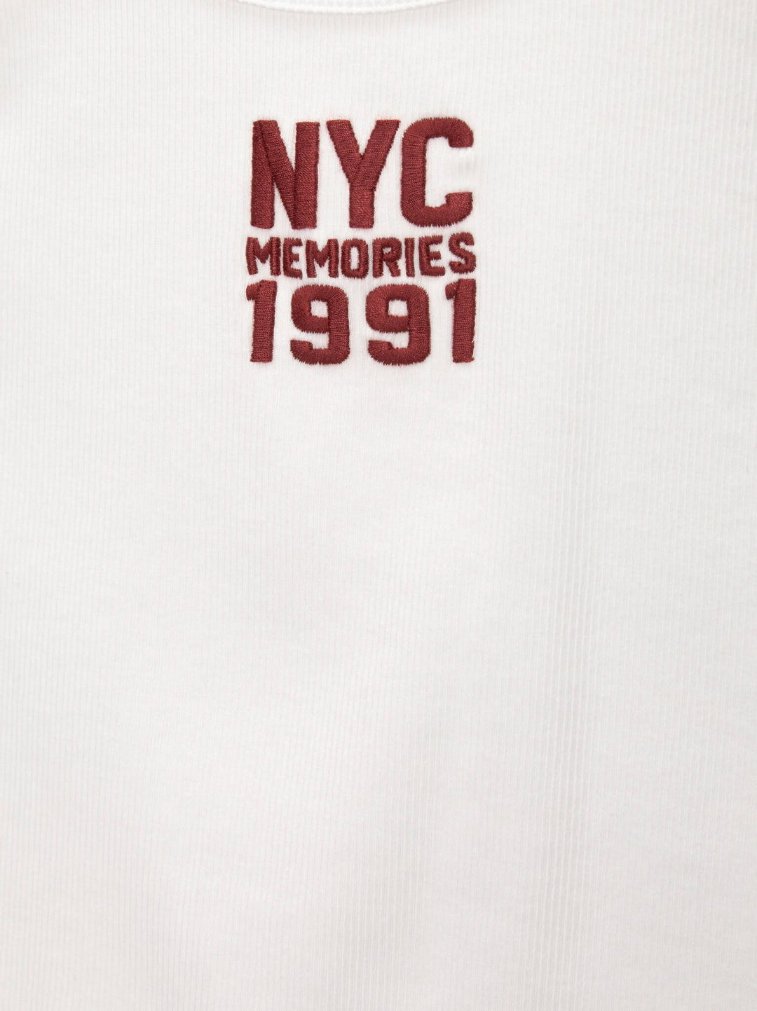 Moudda PULL & BEAR - Top Pacific Brodé Villes Blanc - Tunisie 3